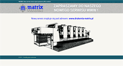 Desktop Screenshot of matrixdruk.pl