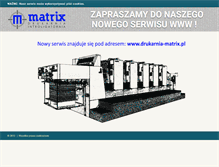 Tablet Screenshot of matrixdruk.pl